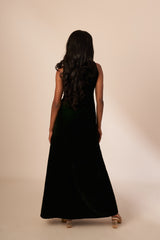 Green Velvet Dress