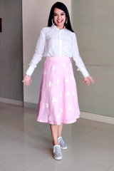 Green & Pink dual skirt