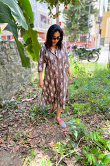 Brown shirt Dress