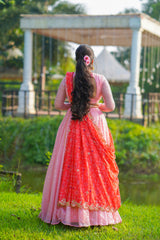 Baby Pink Sequins lehenga
