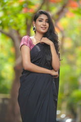 Pink cotton pintuck Blouse