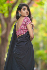 Pink cotton pintuck Blouse