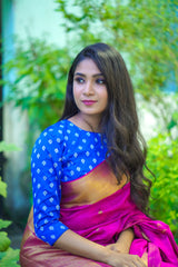 Blue Banaras Blouse