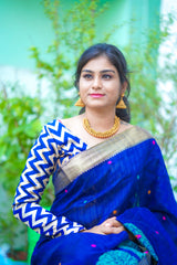 Blue Banaras Blouse