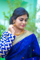 Blue Banaras Blouse