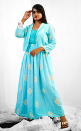 Blue Mul cotton dress