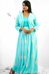 Blue Mul cotton dress