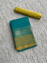 Blue chettinad cotton saree