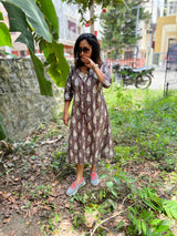 Brown shirt Dress
