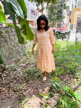 Cream Floral Shirt Dress