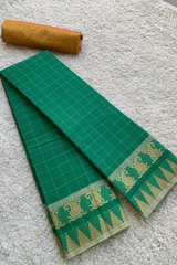 GREEN CHETTINAD COTTON SAREE