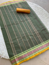 Green Chettinad cotton saree