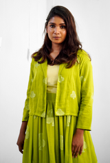 Green Mul cotton dress