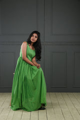 Green Mul cotton dress (Top)