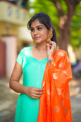 Green Straight Salwar