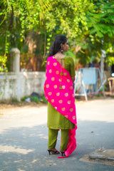Green Straight Salwar