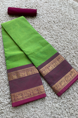 Green chettinad cotton saree
