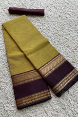Green chettinad cotton saree