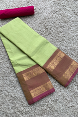 Green chettinad cotton saree