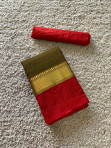 Green chettinad cotton saree