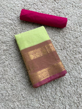 Green chettinad cotton saree