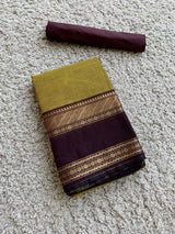 Green chettinad cotton saree