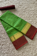 Green chettinad cotton saree
