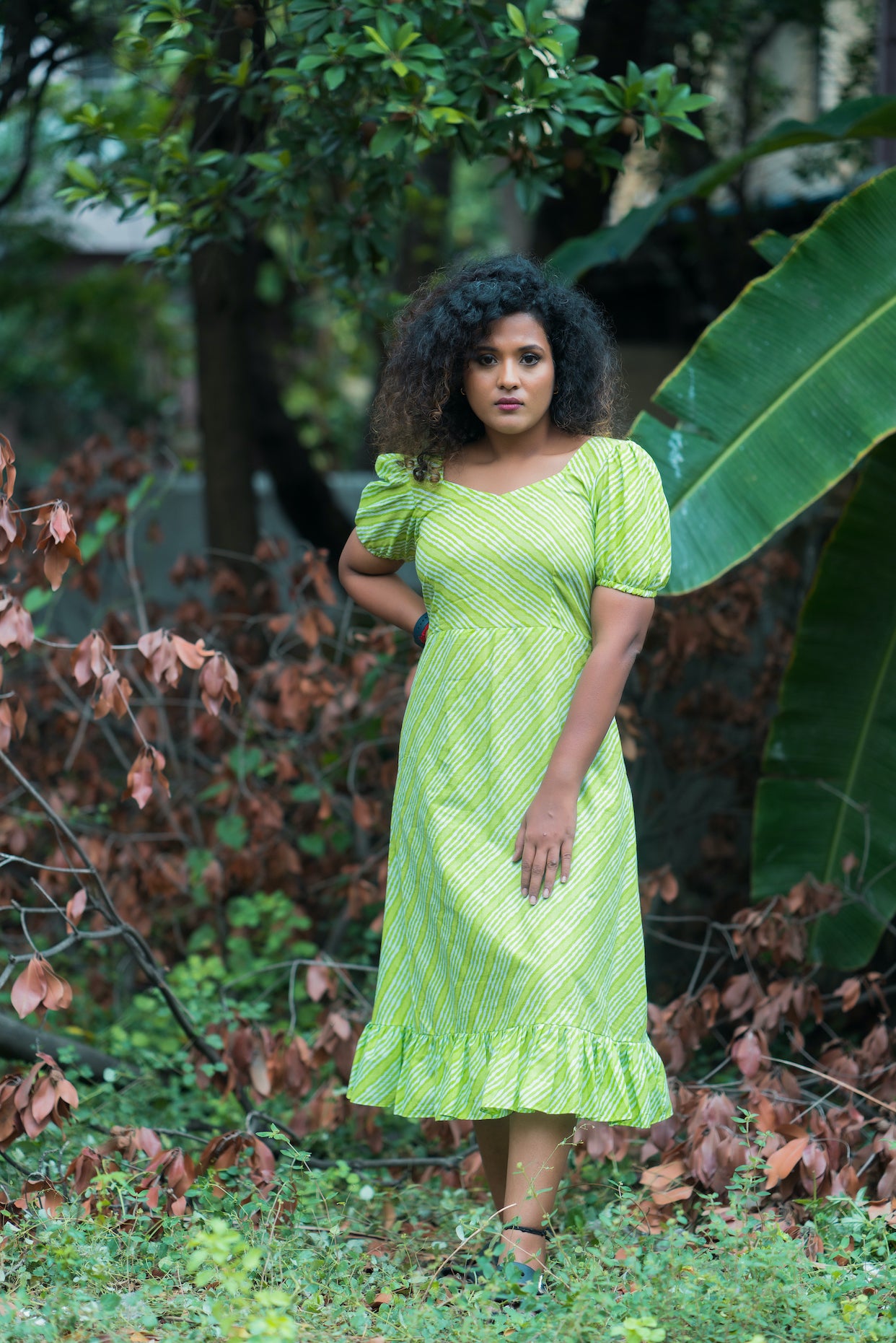 Green cotton dress – YoshnasByEla