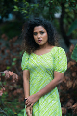 Green cotton dress