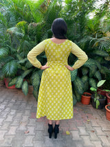 Green cotton dress