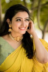 Green sleeveless Cotton blouse