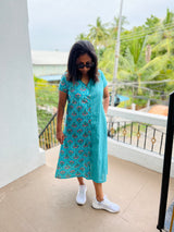 Blue Shirt Dress