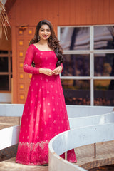 Pink Georgette anarkali