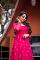 Pink Georgette anarkali