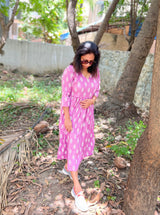 Lavender Floral Cotton Dress