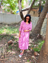 Lavender Floral Cotton Dress