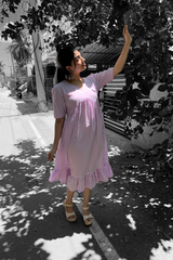 Lavender cotton dress