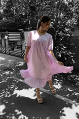 Lavender cotton dress