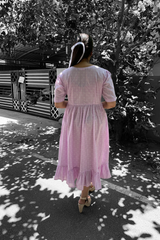 Lavender cotton dress