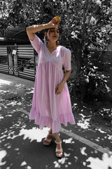 Lavender cotton dress