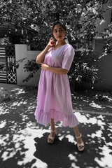 Lavender cotton dress