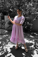 Lavender cotton dress