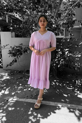 Lavender cotton dress