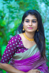 Magenta Banaras Blouse