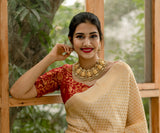 Maroon Banaras Blouse