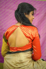 Red Banaras Blouse