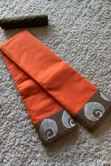 Orange chettinad cotton saree