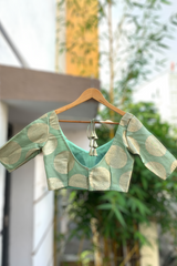 Pastel Green Banaras Blouse