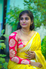 Peach Banaras Blouse