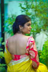 Peach Banaras Blouse